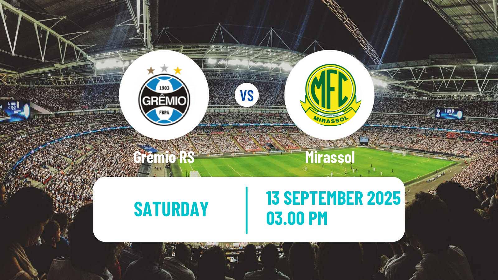 Soccer Brazilian Serie A Grêmio - Mirassol