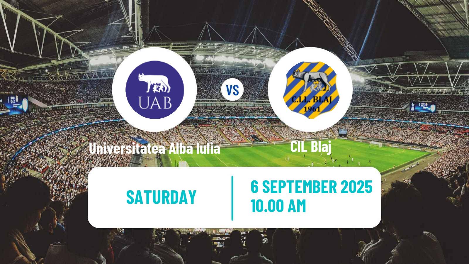 Soccer Romanian Liga 3 - Seria 7 Universitatea Alba Iulia - CIL Blaj