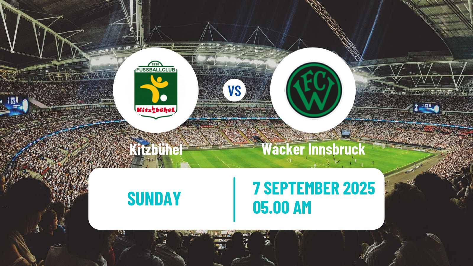 Soccer Austrian Regionalliga West Kitzbühel - Wacker Innsbruck
