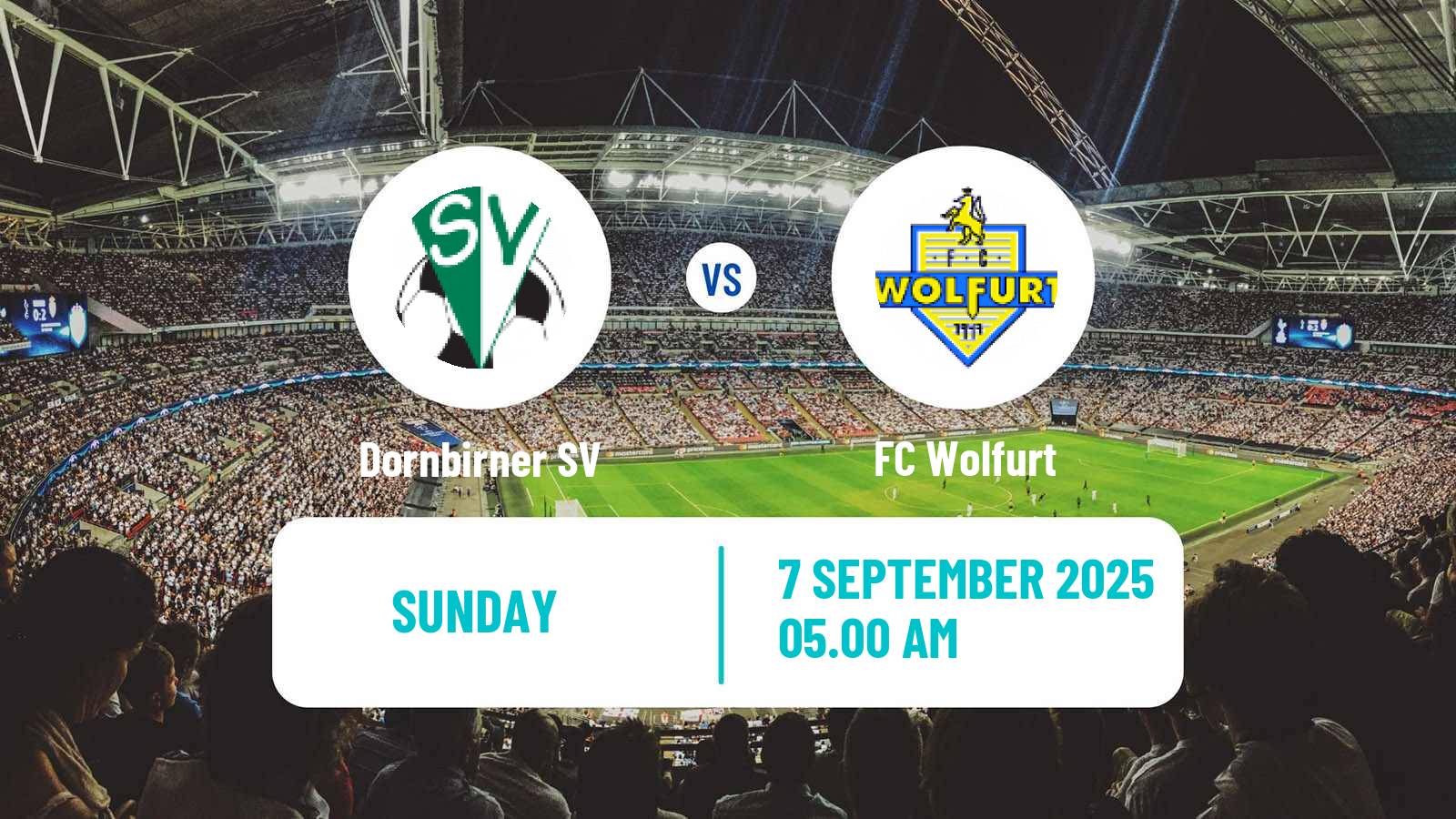 Soccer Austrian Landesliga Vorarlberg Dornbirner SV - Wolfurt