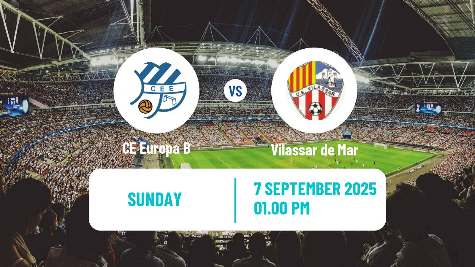Soccer Spanish Tercera RFEF - Group 5 CE Europa B - Vilassar de Mar