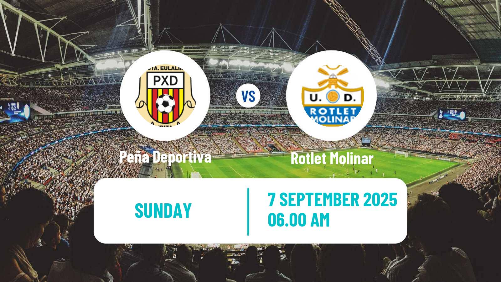 Soccer Spanish Tercera RFEF - Group 11 Peña Deportiva - Rotlet Molinar