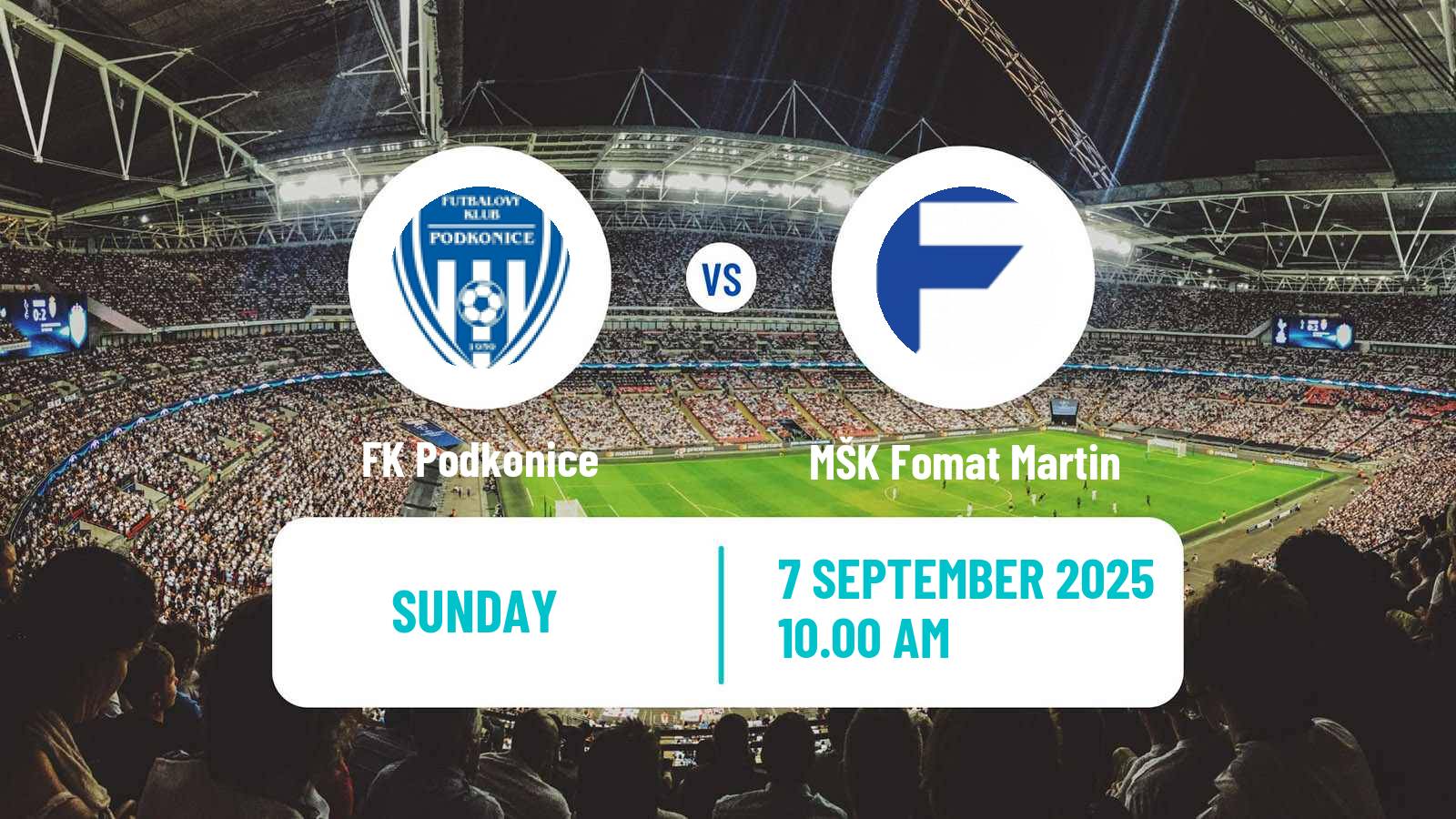 Soccer Slovak 3 Liga Central Podkonice - MŠK Fomat Martin