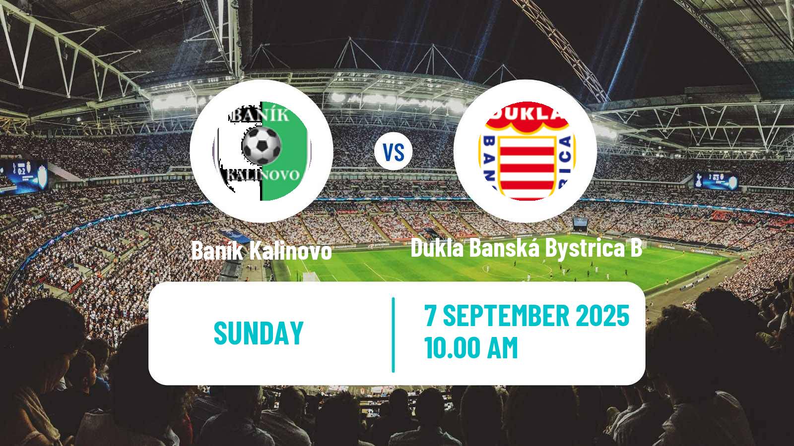Soccer Slovak 3 Liga Central Baník Kalinovo - Dukla Banská Bystrica B