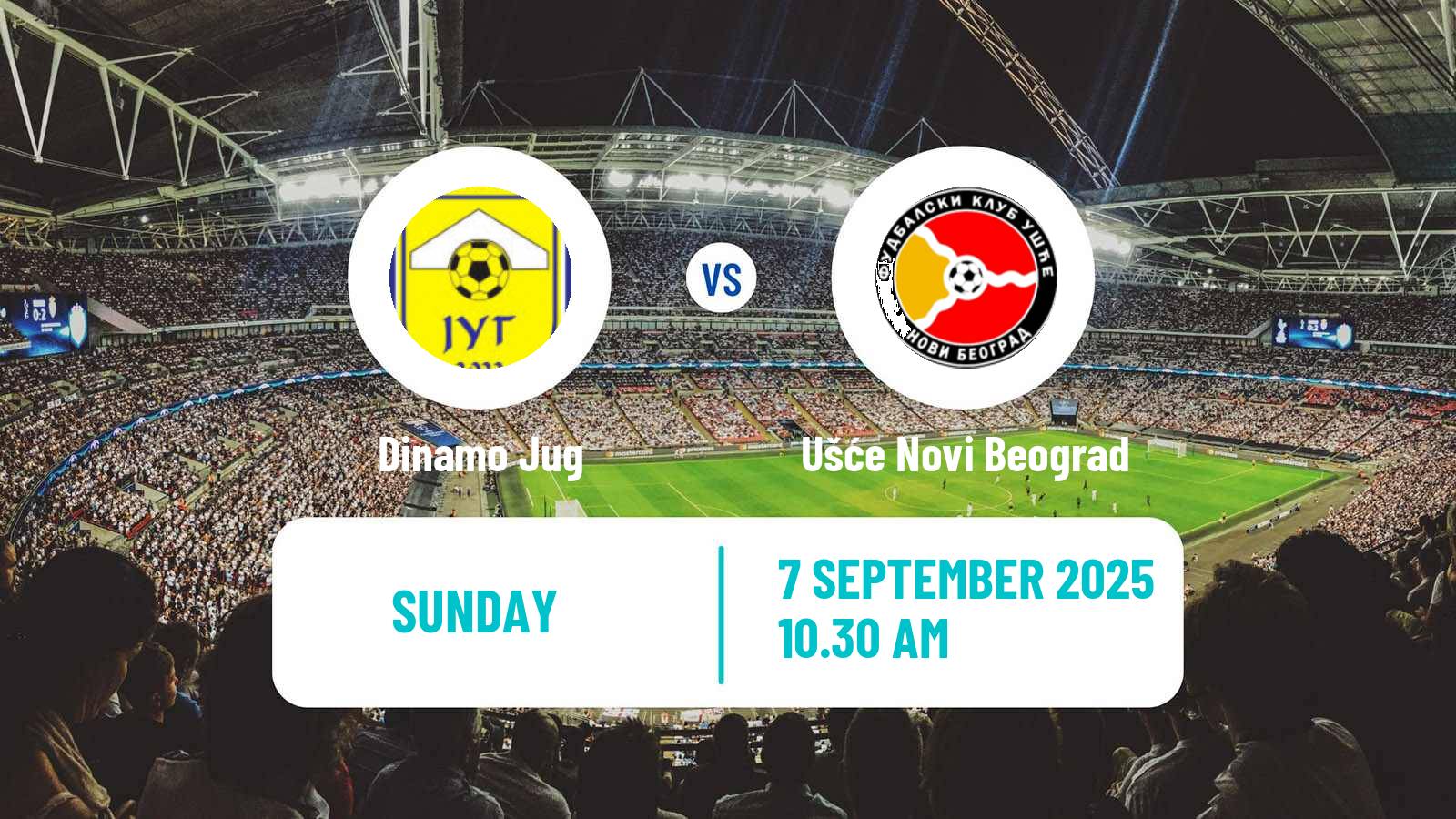 Soccer Serbian Prva Liga Dinamo Jug - Ušće Novi Beograd