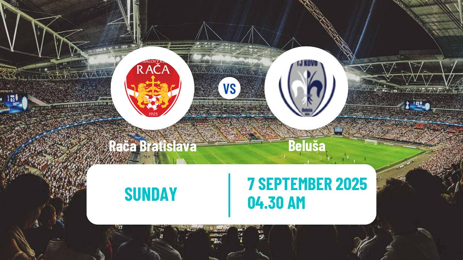 Soccer Slovak 3 Liga West Rača Bratislava - Beluša