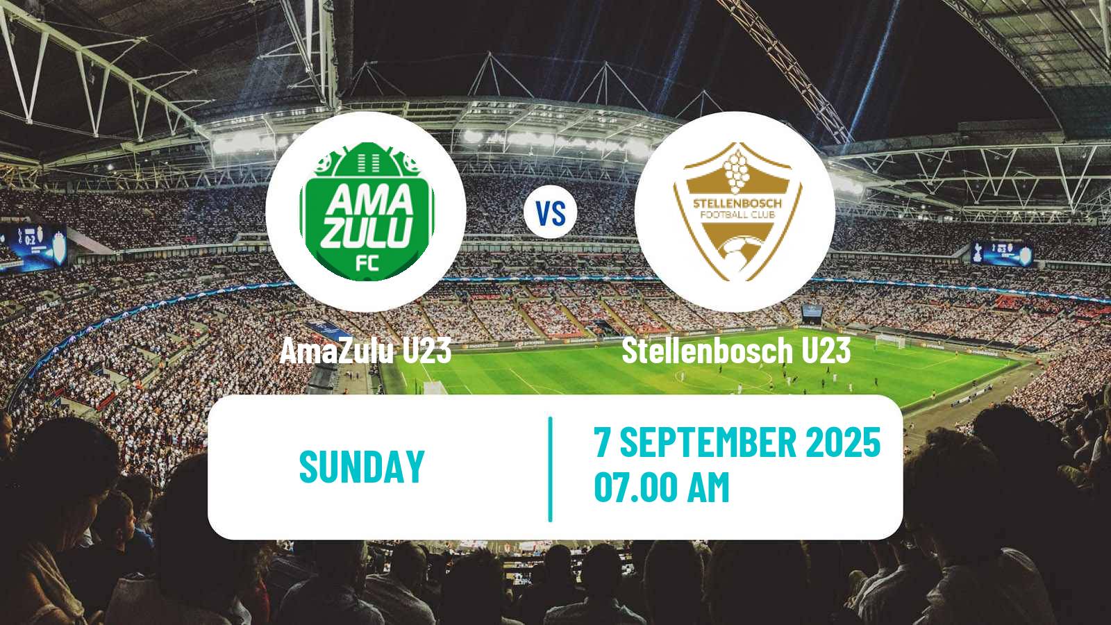 Soccer South African Diski Challenge AmaZulu U23 - Stellenbosch U23