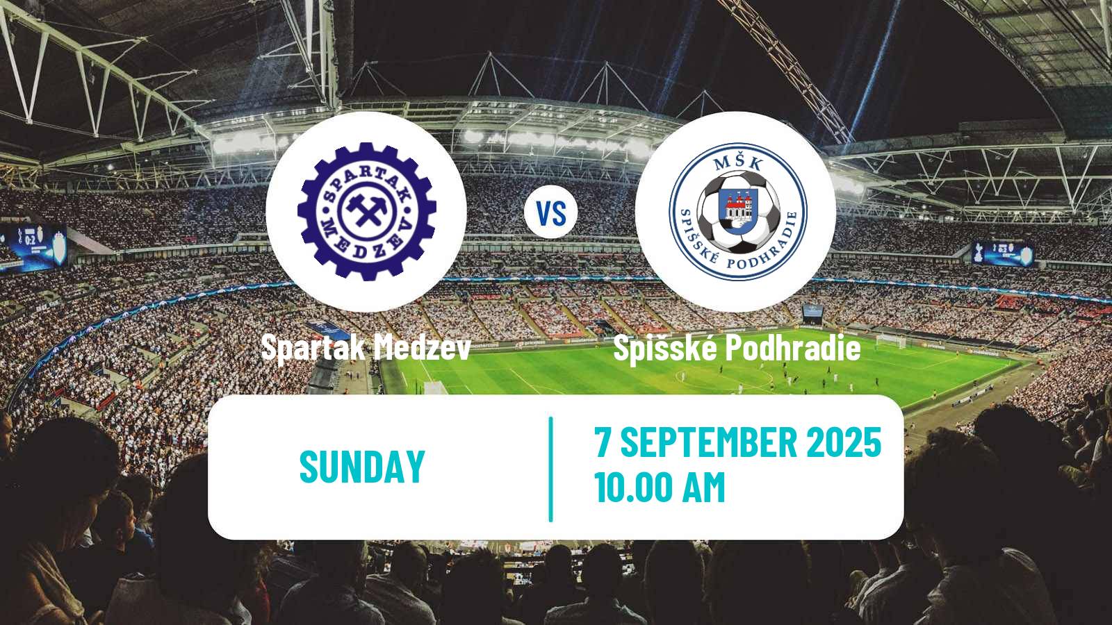 Soccer Slovak 3 Liga East Spartak Medzev - Spišské Podhradie