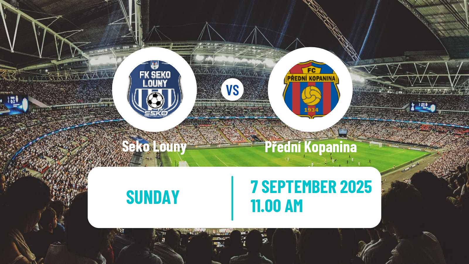 Soccer Czech Division B Seko Louny - Přední Kopanina