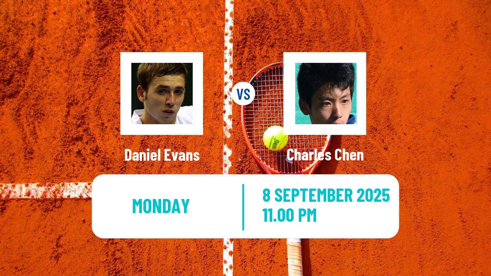 Tennis Guangzhou 2 Challenger Men Daniel Evans - Charles Chen