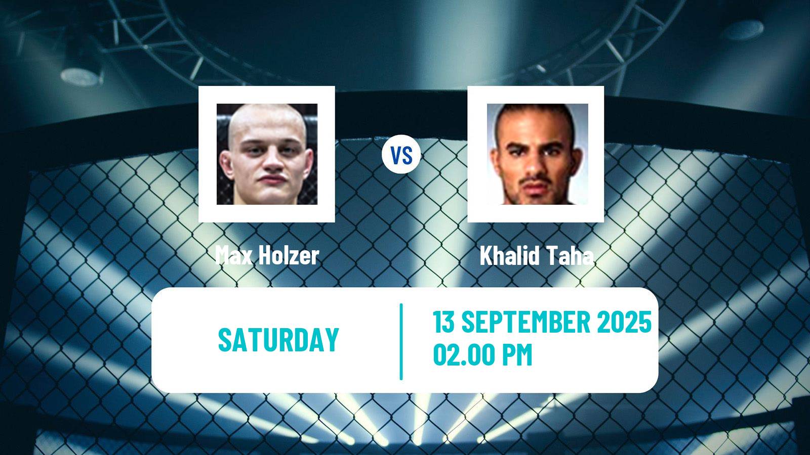 MMA Featherweight Oktagon Men Max Holzer - Khalid Taha