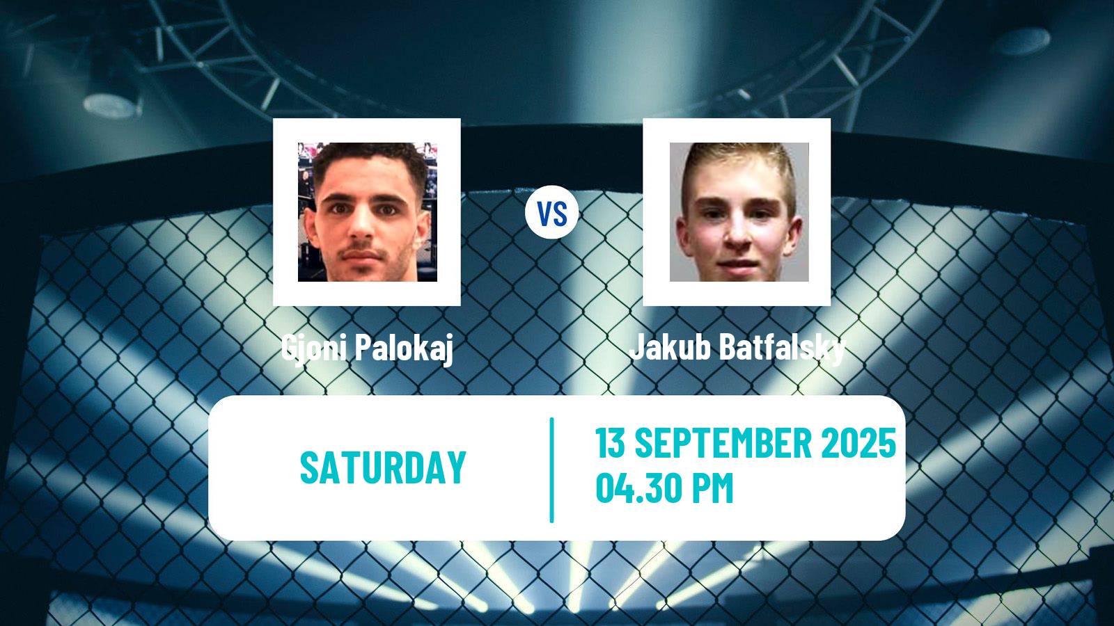 MMA Featherweight Oktagon Men Gjoni Palokaj - Jakub Batfalsky