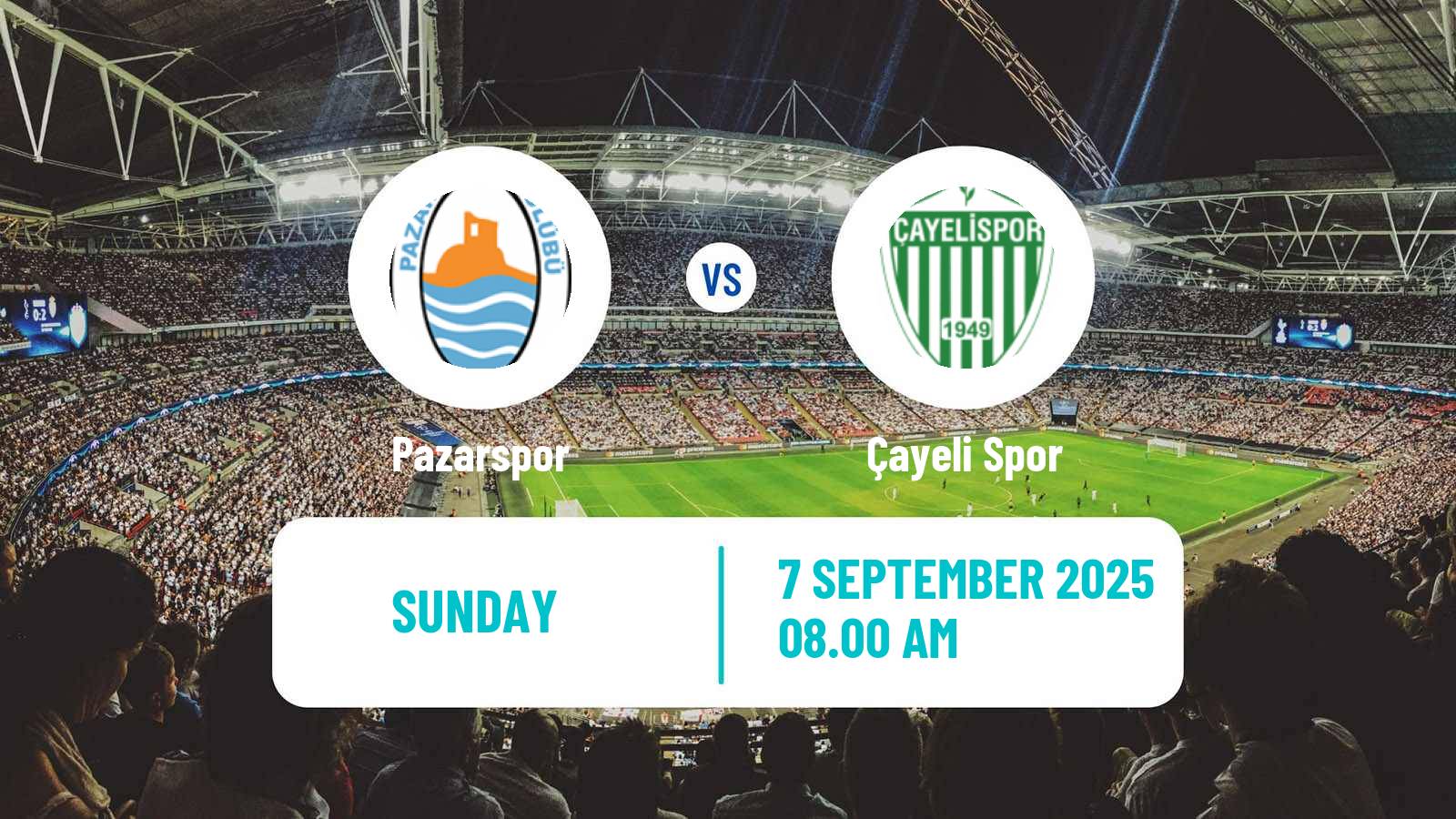 Soccer Turkish 3 Lig Group 3 Pazarspor - Çayeli Spor