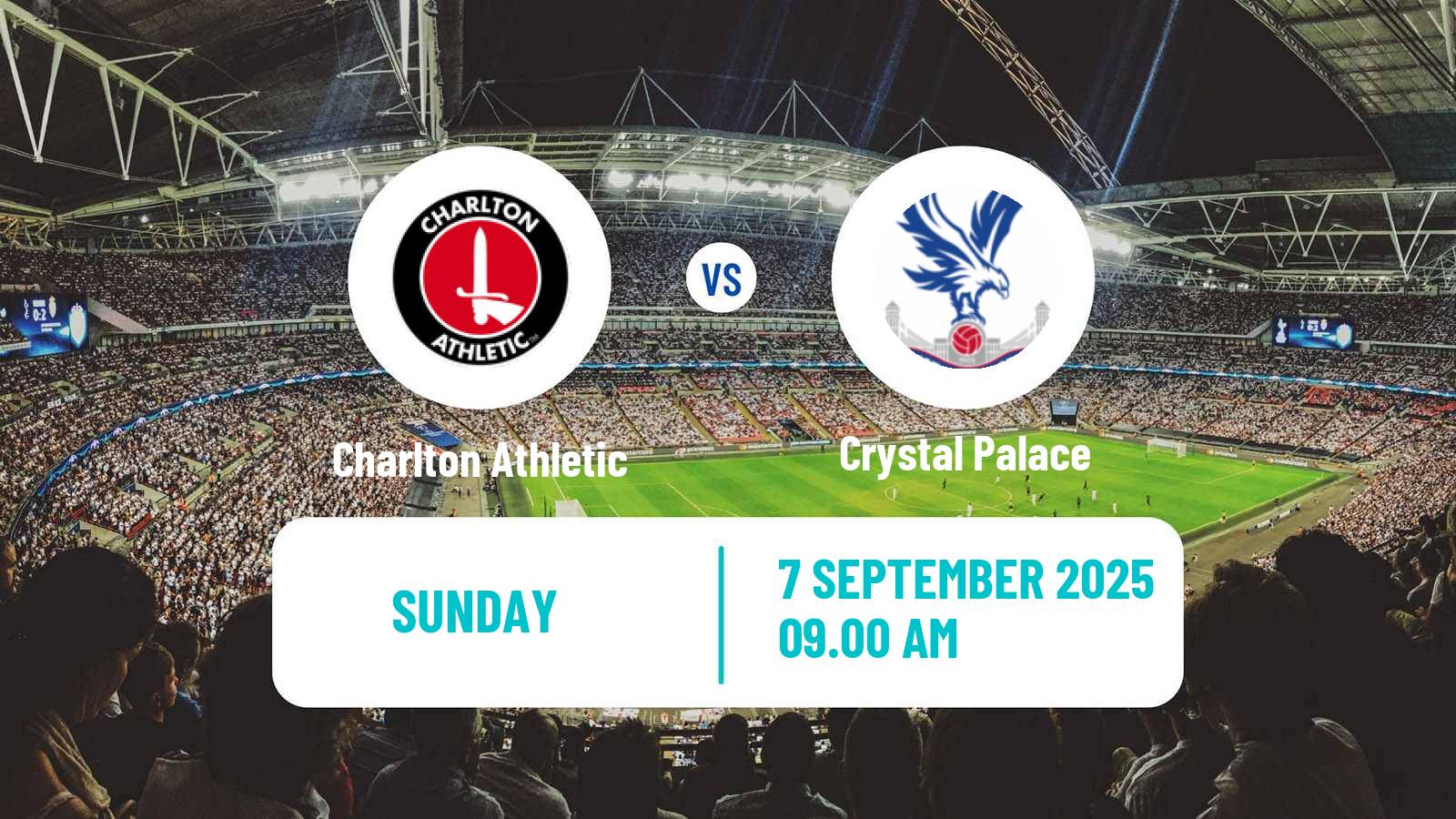 Soccer English Women Championship Charlton Athletic - Crystal Palace