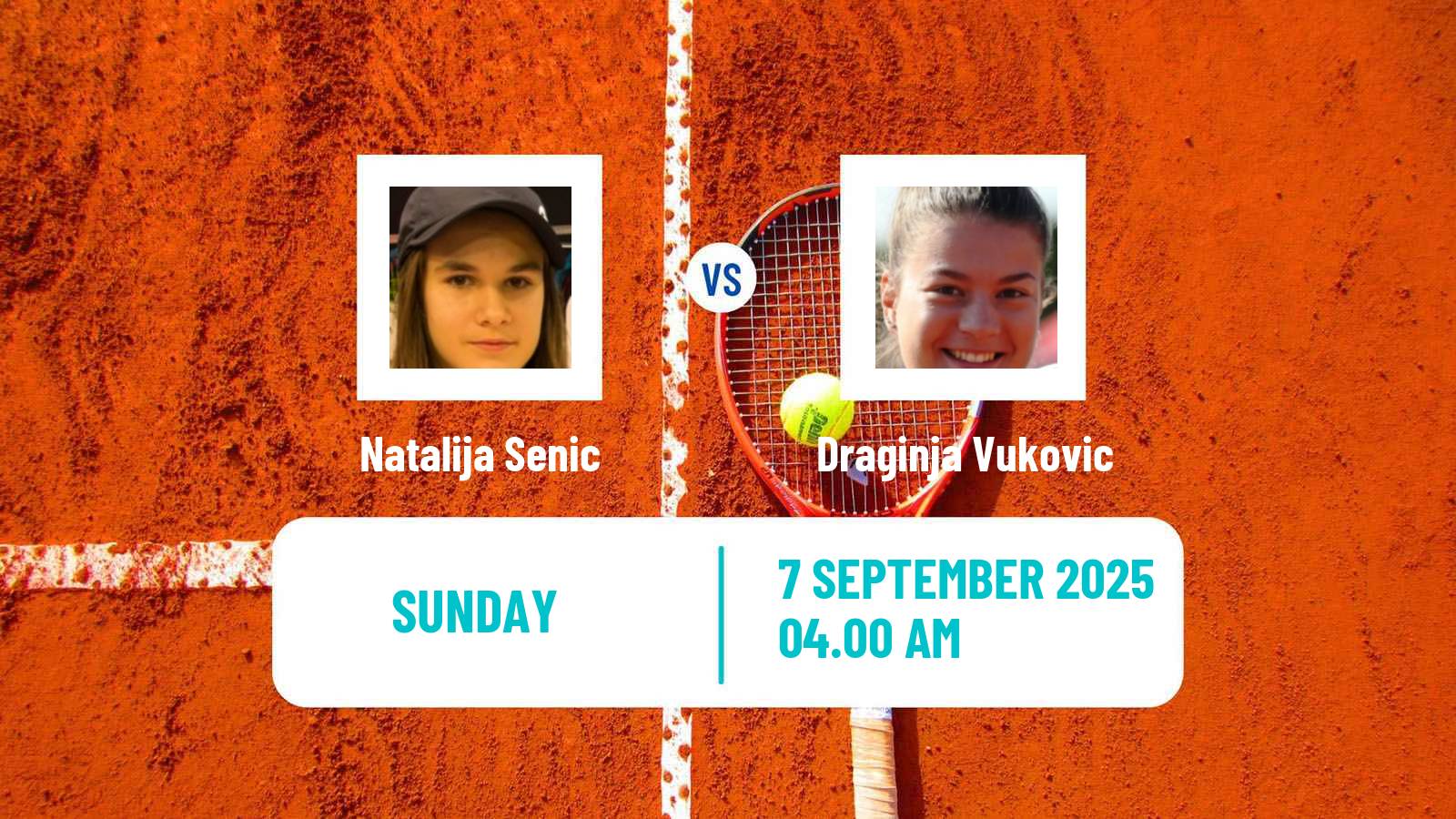 Tennis ITF W15 Kursumlijska Banja 14 Women Natalija Senic - Draginja Vukovic