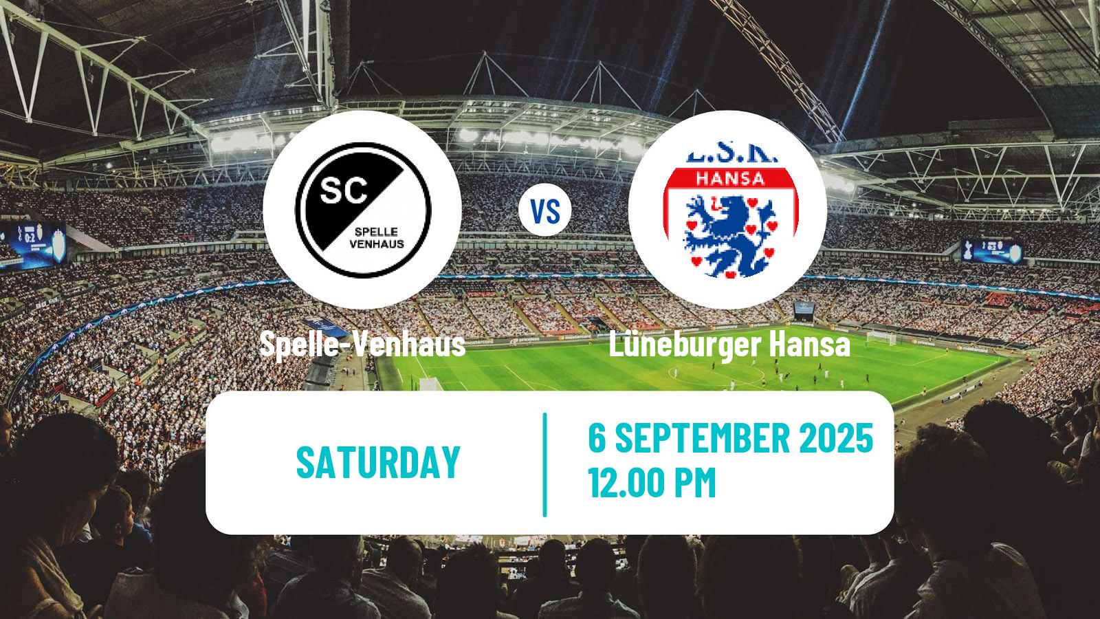 Soccer German Oberliga Niedersachsen Spelle-Venhaus - Lüneburger Hansa