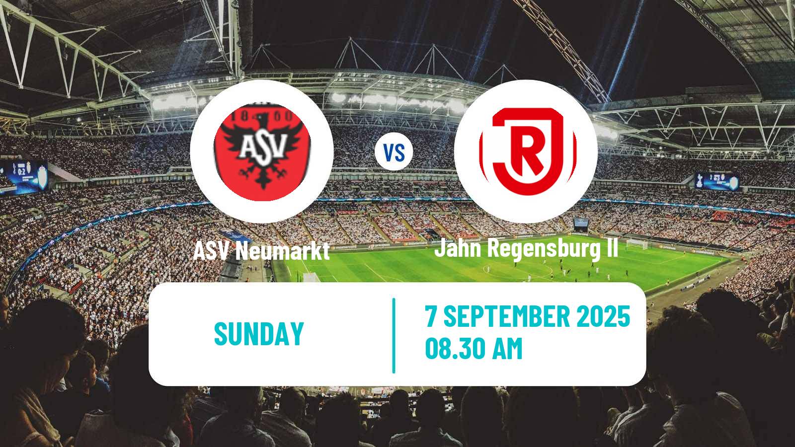 Soccer German Oberliga Bayern Nord Neumarkt - Jahn Regensburg II