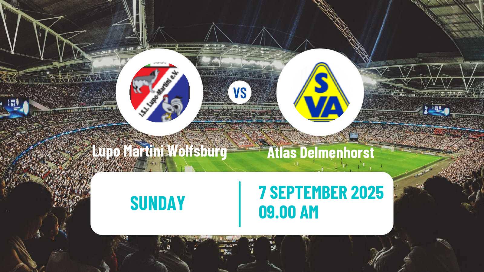 Soccer German Oberliga Niedersachsen Lupo Martini Wolfsburg - Atlas Delmenhorst