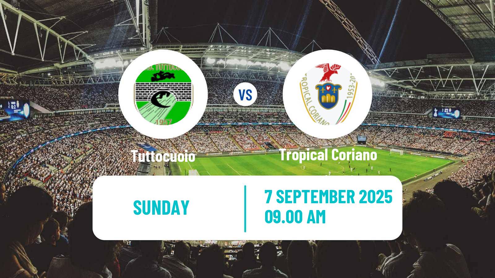 Soccer Italian Serie D - Group D Tuttocuoio - Tropical Coriano