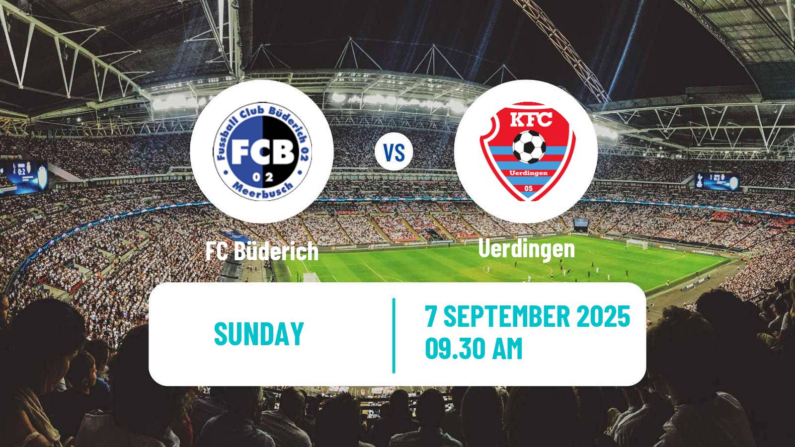 Soccer German Oberliga Niederrhein Büderich - Uerdingen