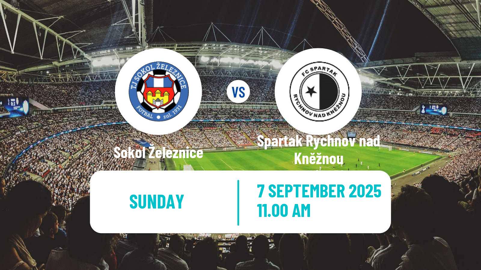 Soccer Czech Kralovehradecky KP Sokol Železnice - Spartak Rychnov nad Kněžnou