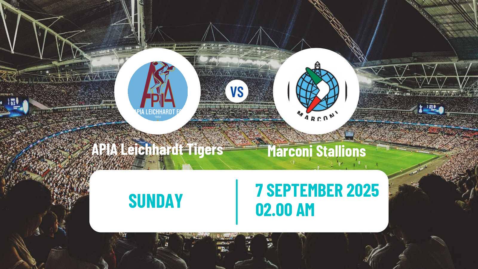 Soccer Australian NPL NSW APIA Leichhardt Tigers - Marconi Stallions