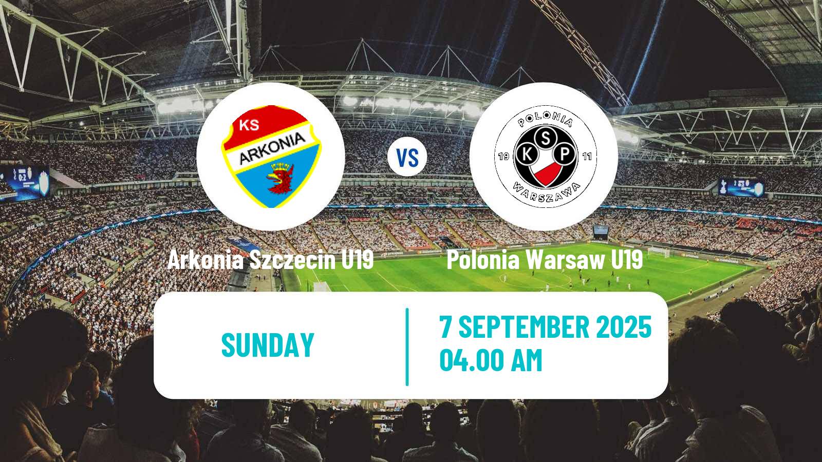 Soccer Polish Central Youth League Arkonia Szczecin U19 - Polonia Warsaw U19