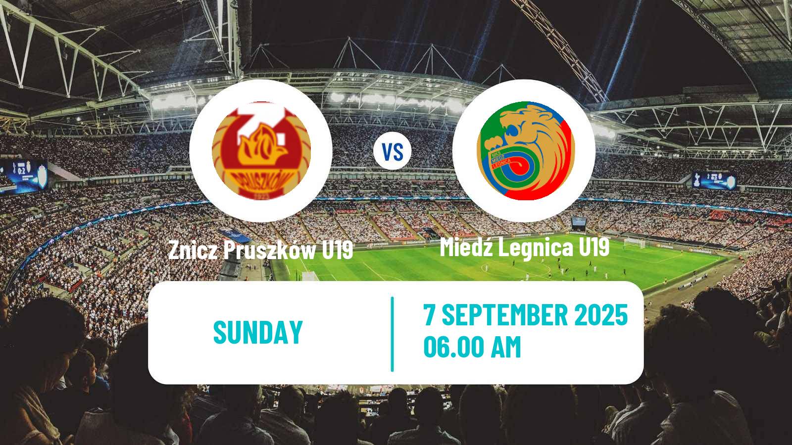Soccer Polish Central Youth League Znicz Pruszków U19 - Miedź Legnica U19