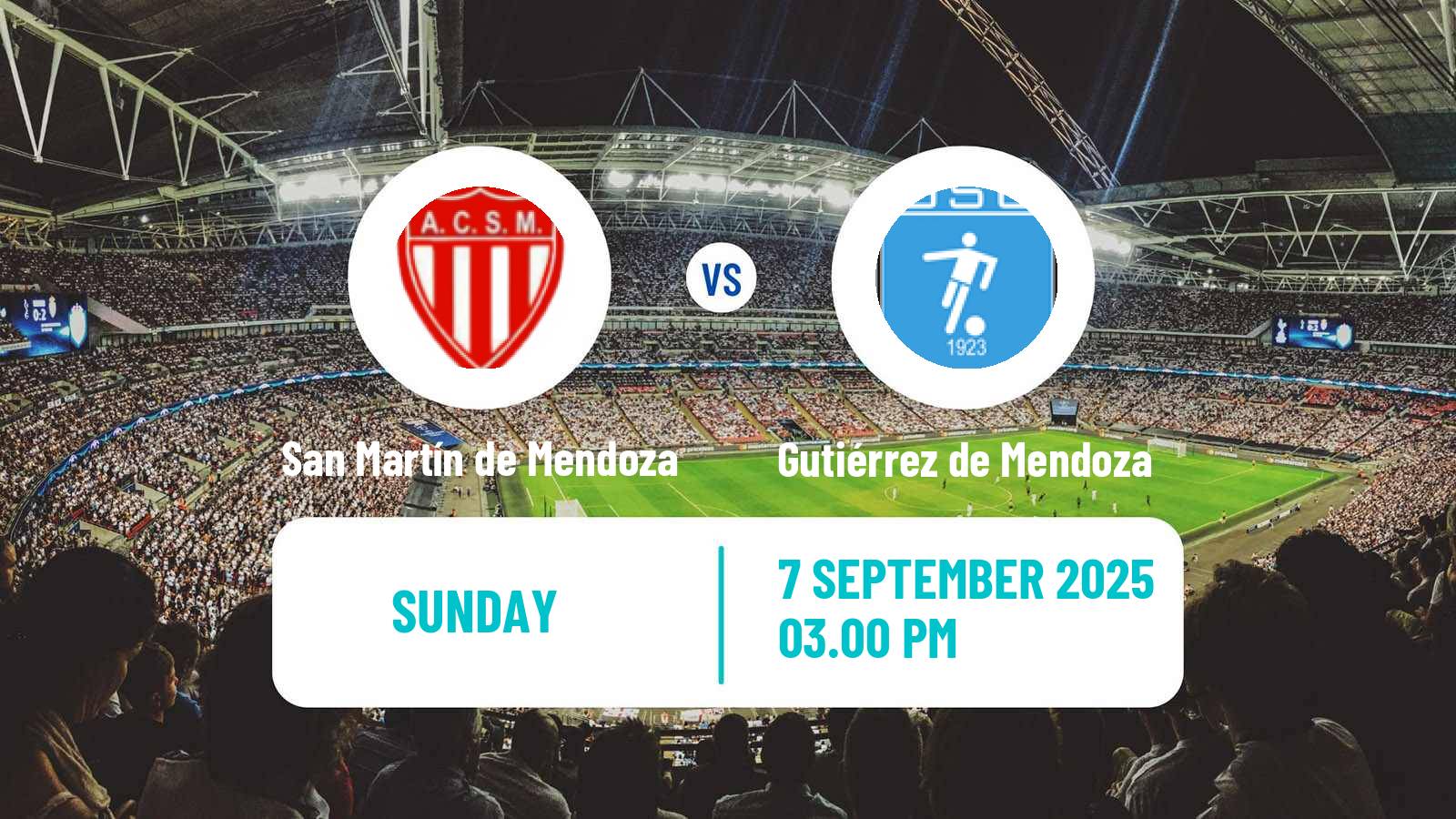 Soccer Argentinian Torneo Federal San Martín de Mendoza - Gutiérrez de Mendoza