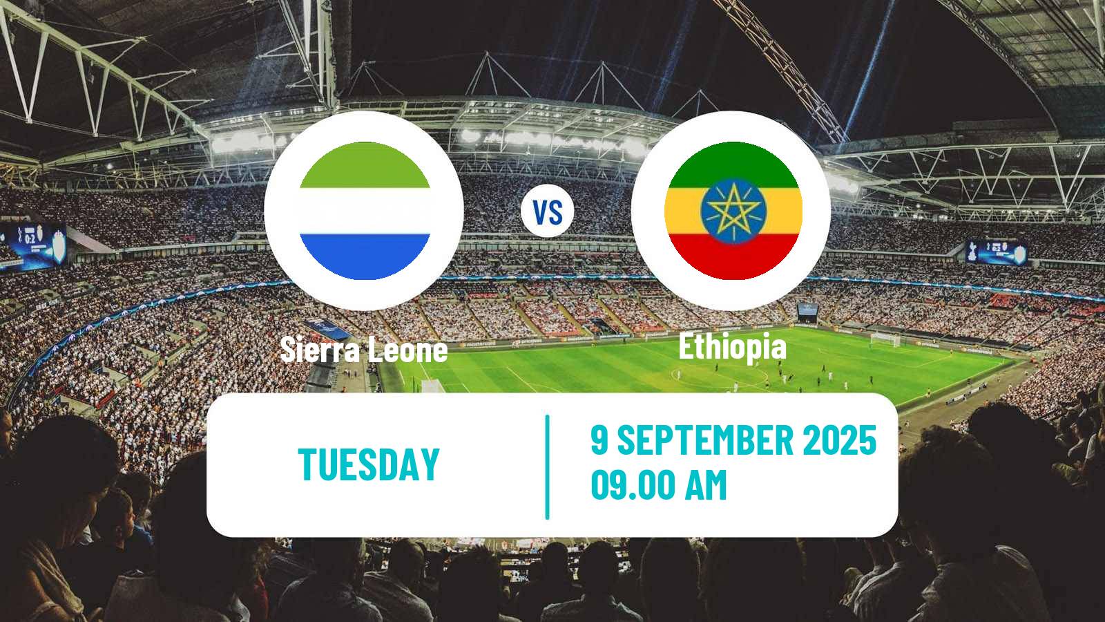 Soccer FIFA World Cup Sierra Leone - Ethiopia