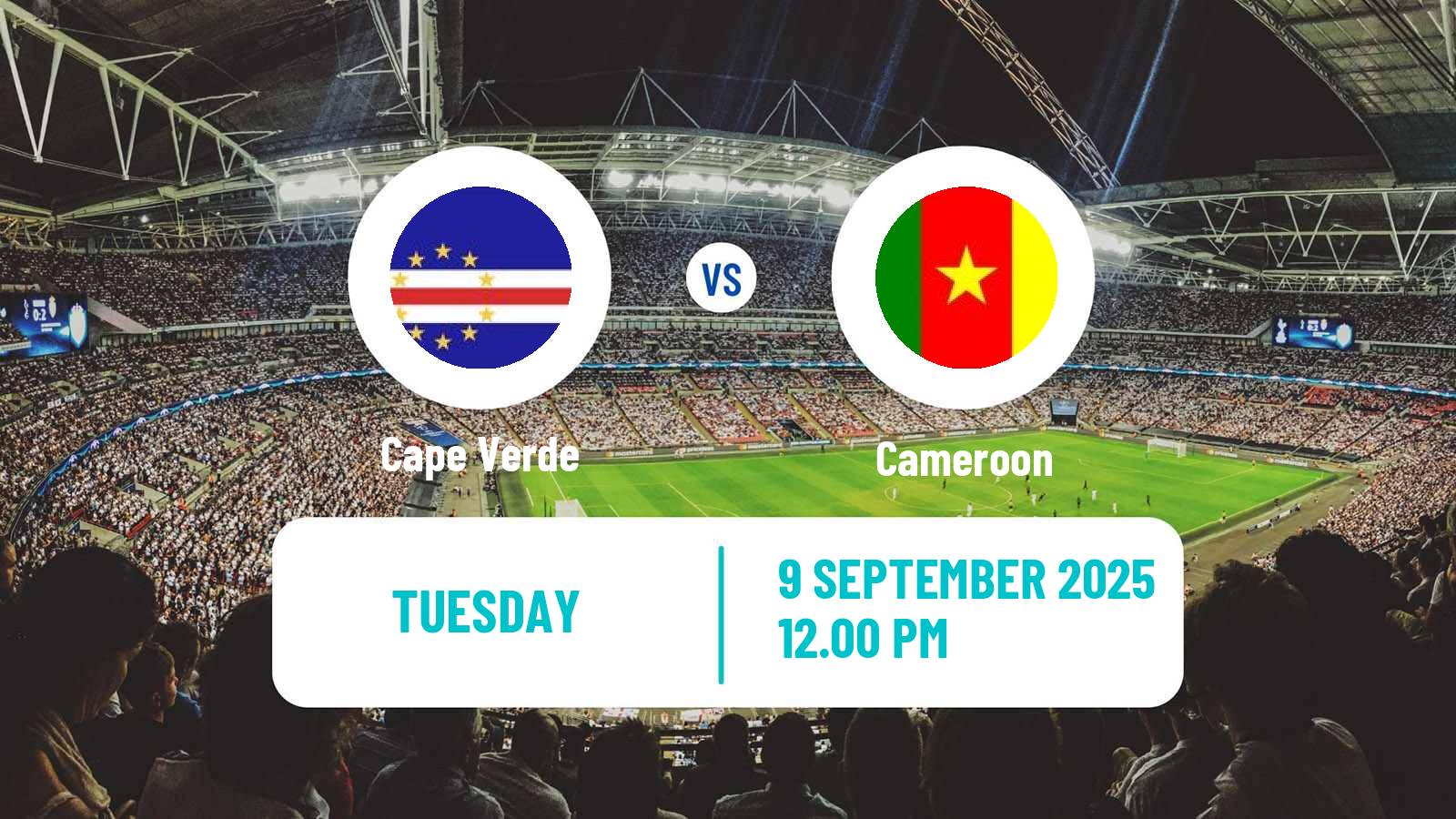 Soccer FIFA World Cup Cape Verde - Cameroon