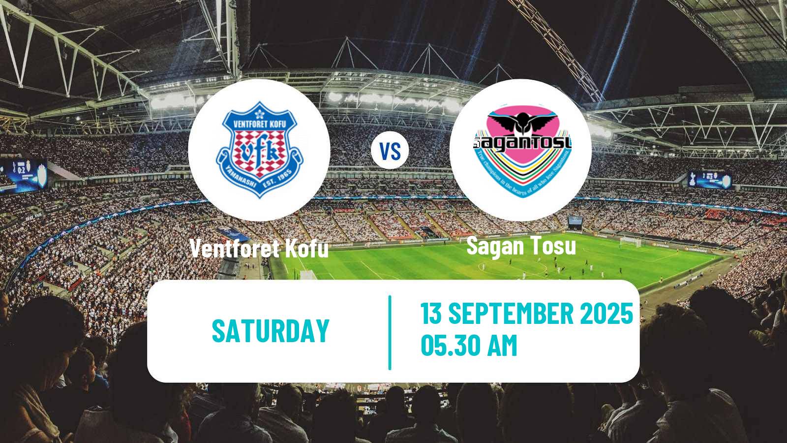 Soccer Japan J2 League Ventforet Kofu - Sagan Tosu