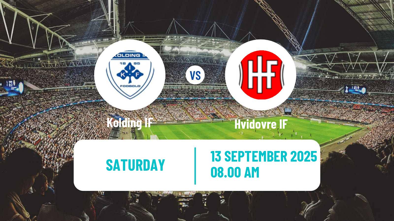 Soccer Danish 1 Division Kolding IF - Hvidovre