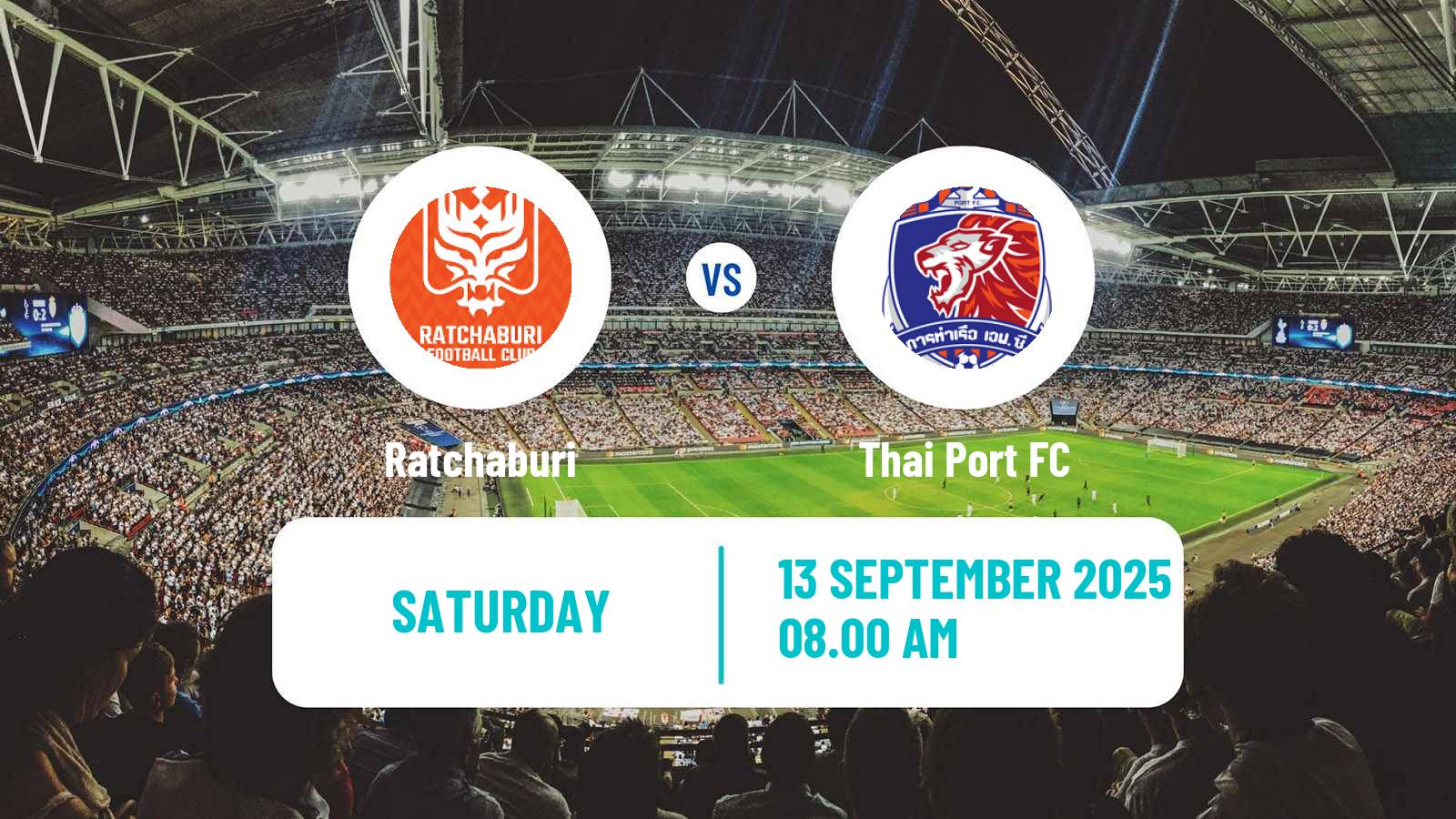 Soccer Thai League 1 Ratchaburi - Thai Port