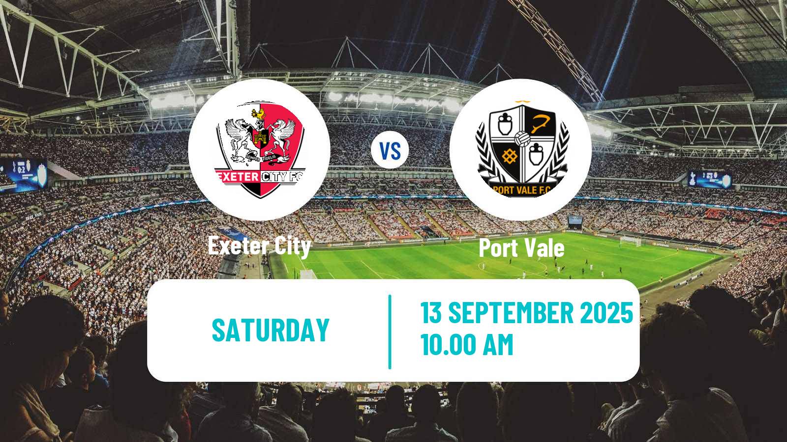 Soccer English League One Exeter City - Port Vale