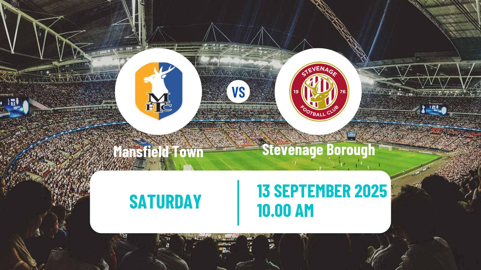 Soccer English League One Mansfield Town - Stevenage Borough