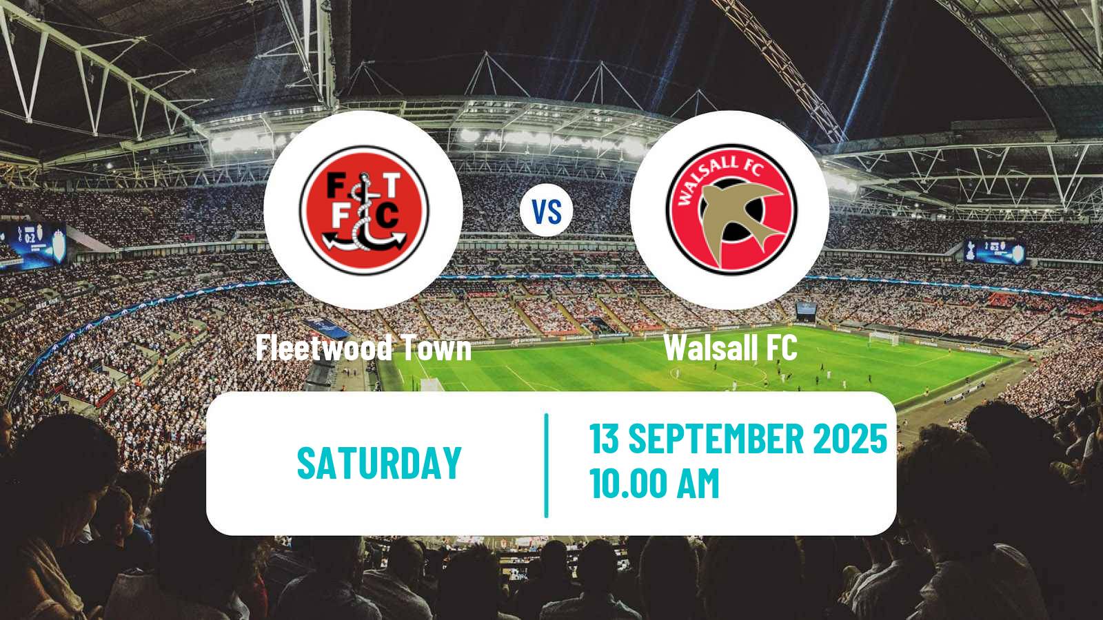 Soccer English League Two Fleetwood Town - Walsall