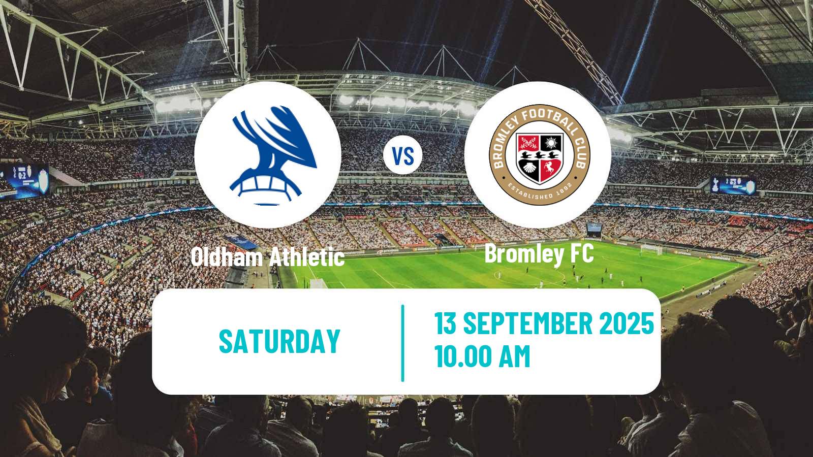 Soccer English League Two Oldham Athletic - Bromley