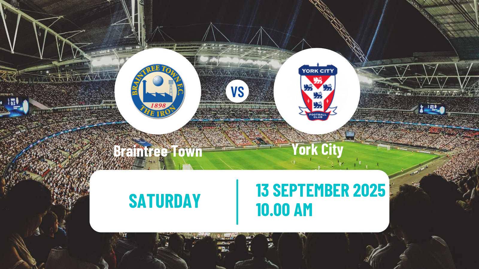 Soccer English National League Braintree Town - York City