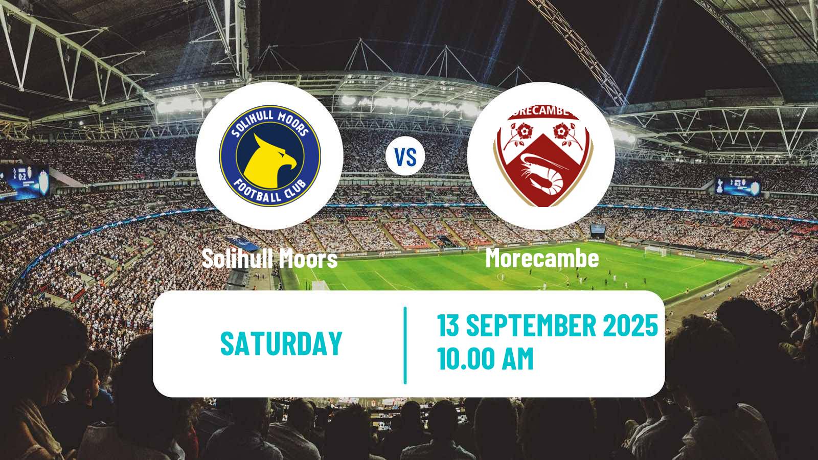 Soccer English National League Solihull Moors - Morecambe