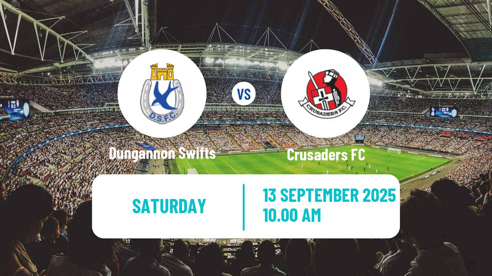 Soccer Northern Irish Premiership Dungannon Swifts - Crusaders