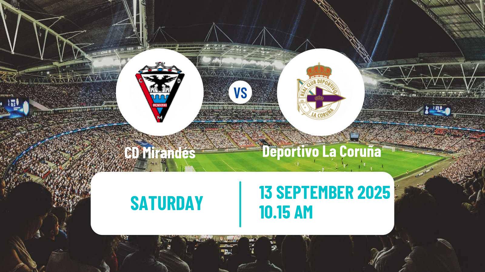 Soccer Spanish LaLiga2 Mirandés - Deportivo La Coruña