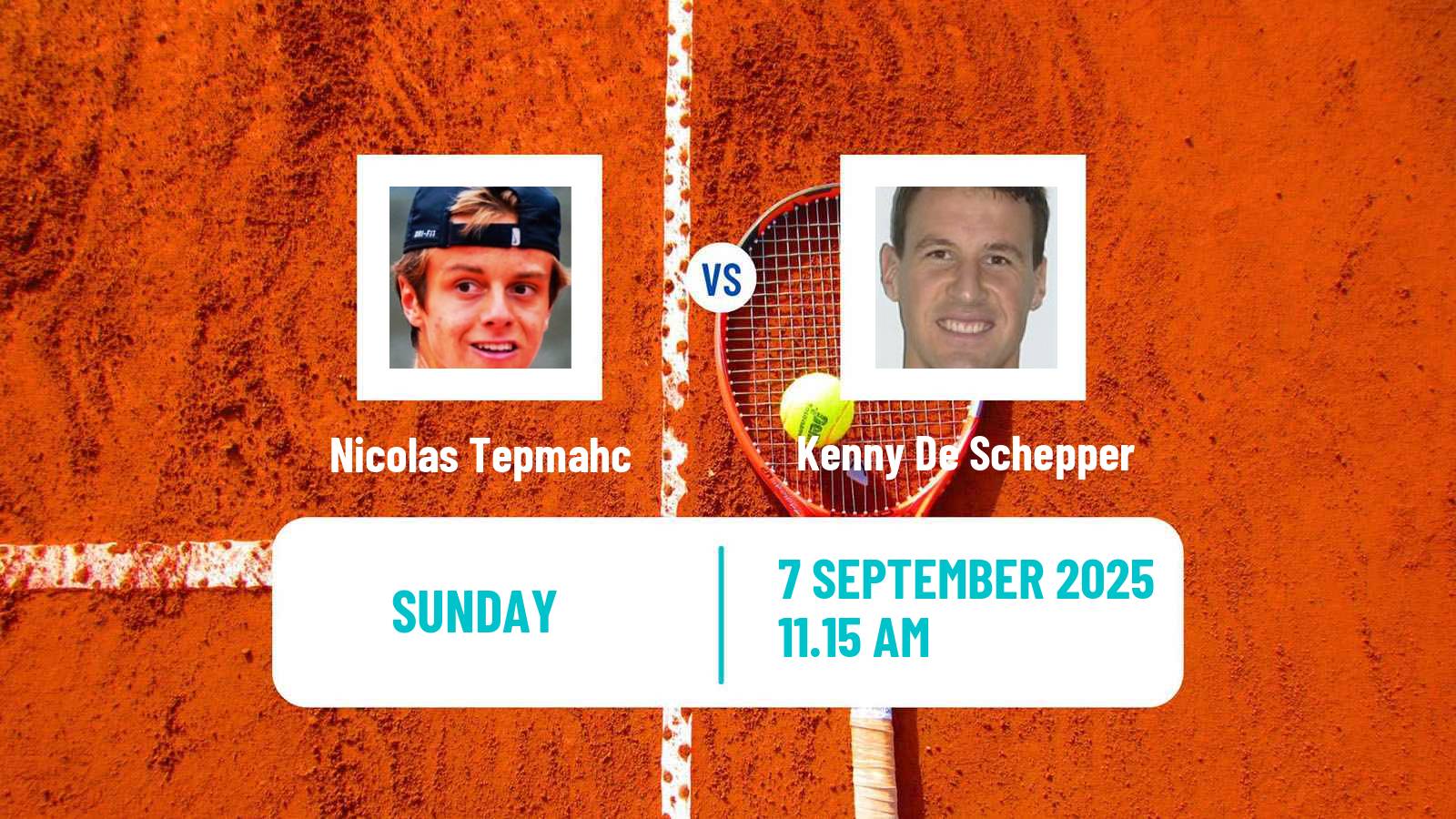 Tennis Rennes Challenger Men Nicolas Tepmahc - Kenny De Schepper