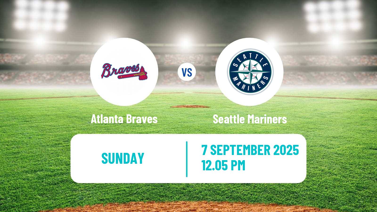 Baseball MLB Atlanta Braves - Seattle Mariners