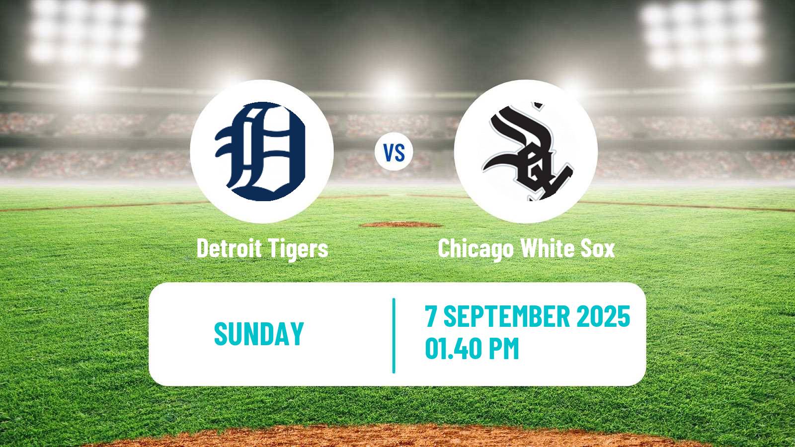 Baseball MLB Detroit Tigers - Chicago White Sox