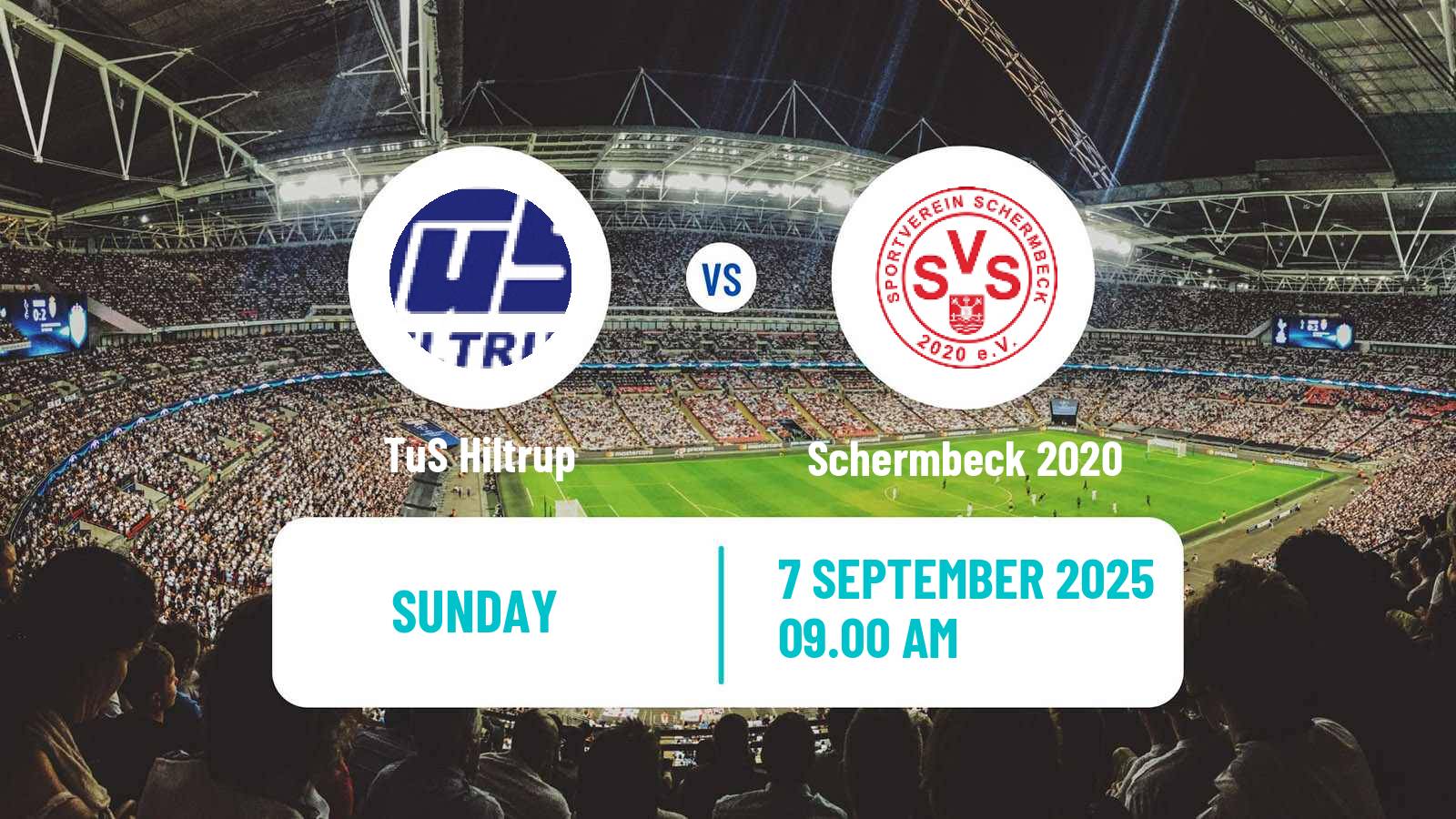 Soccer German Oberliga Westfalen Hiltrup - Schermbeck 2020