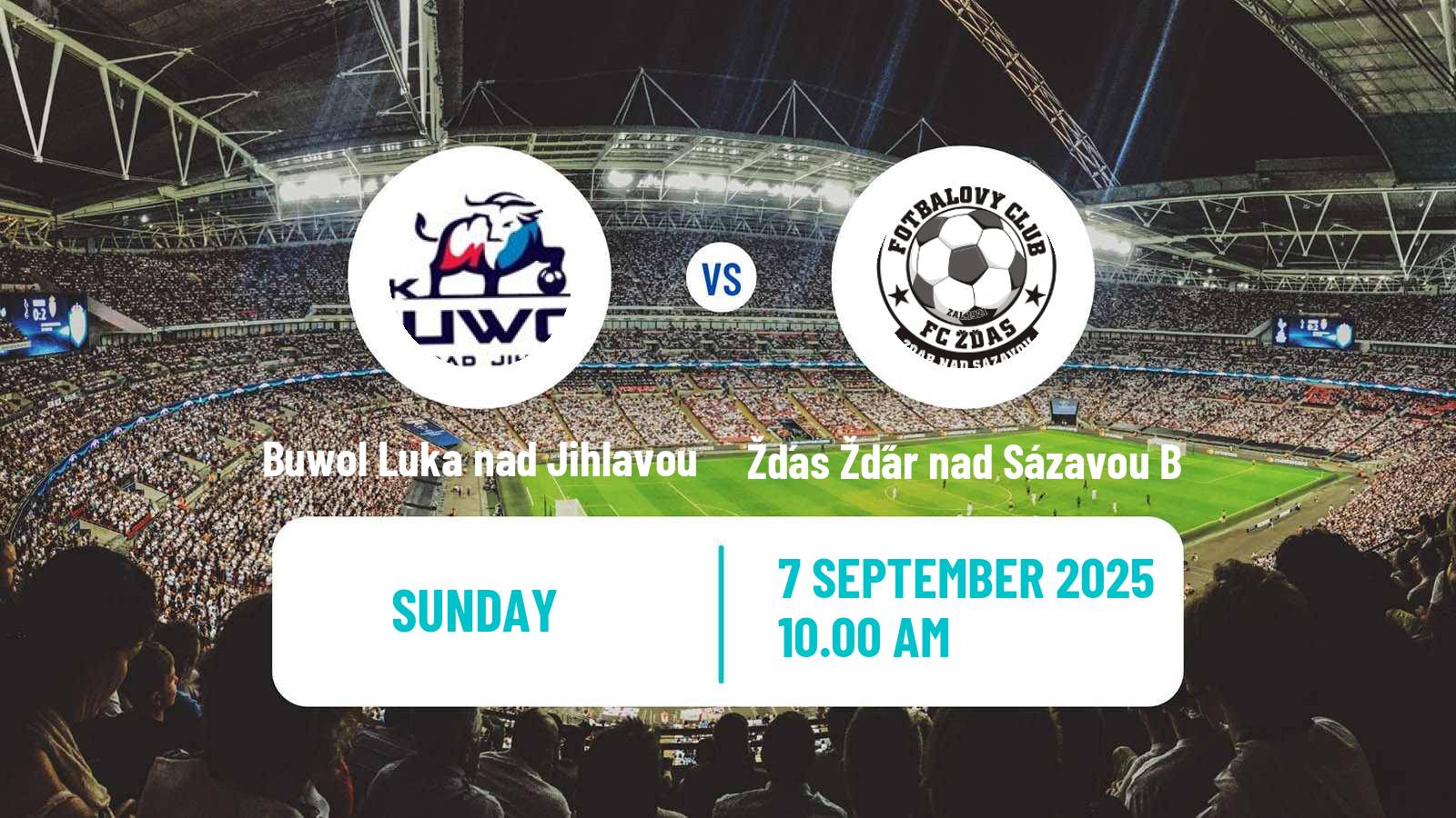 Soccer Czech Vysocina KP Buwol Luka nad Jihlavou - Žďas Žďár nad Sázavou B