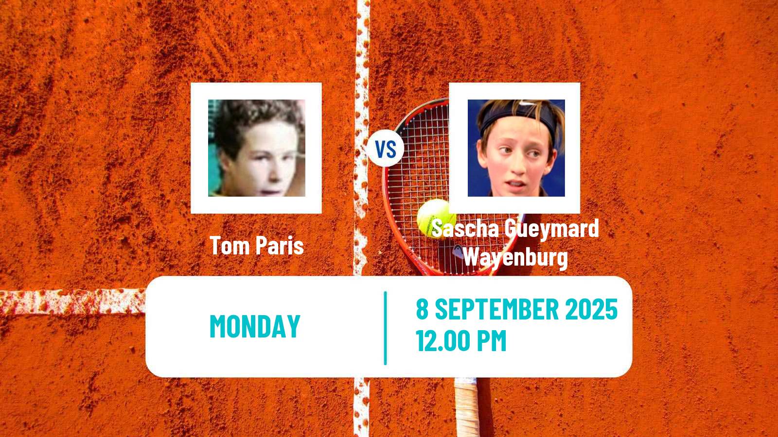 Tennis Rennes Challenger Men Tom Paris - Sascha Gueymard Wayenburg
