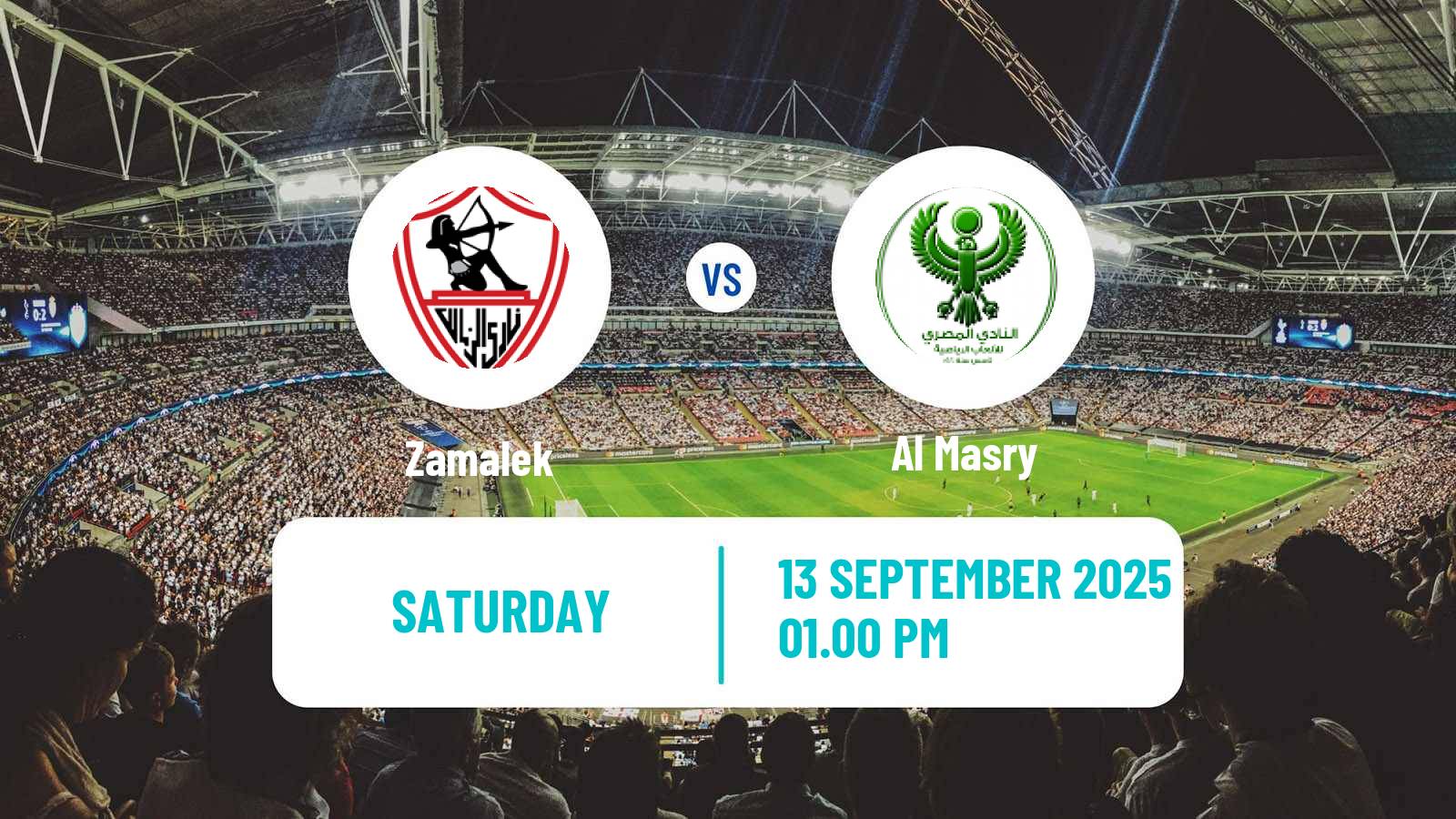 Soccer Egyptian Premier League Zamalek - Al Masry