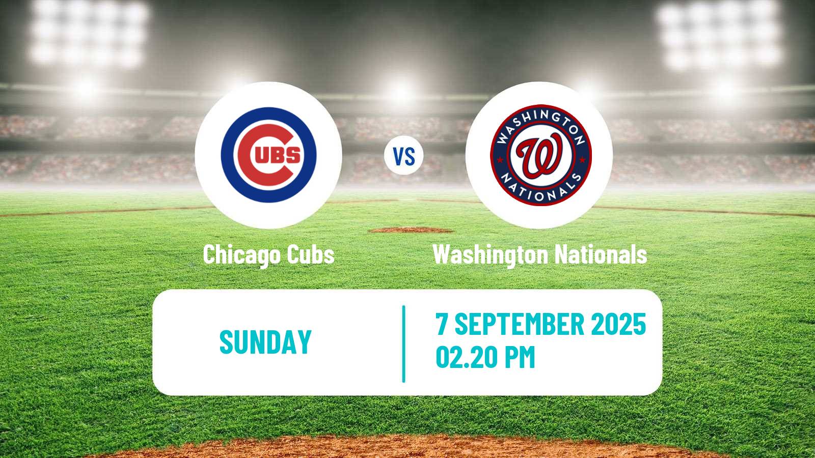 Baseball MLB Chicago Cubs - Washington Nationals